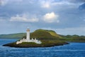 Lismore Lighthouse on Eilean Musdile Royalty Free Stock Photo