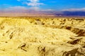 Lissan marl rocks and Edom mountains, the Arava Peace Road Royalty Free Stock Photo