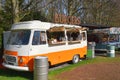 Lisse, Netherlands. May 2023. An old foodtruck selling burgers.