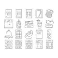 list checklist document check icons set vector