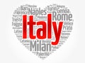 List of cities and towns in Italy Royalty Free Stock Photo