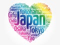 List of cities and towns in Japan Royalty Free Stock Photo