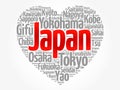 List of cities and towns in Japan Royalty Free Stock Photo