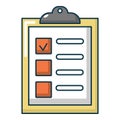 List of repair works icon, cartoon style