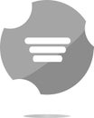 List sign icon. Content view option symbol. web shiny button Royalty Free Stock Photo