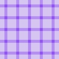List tartan textile background, cut out plaid seamless vector. Direct fabric pattern check texture in light and violet colors