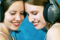 Listen to the music Royalty Free Stock Photo