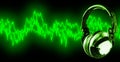 Listen To Music (+clipping path, XXL) Royalty Free Stock Photo