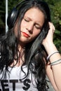 Listening music Royalty Free Stock Photo