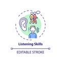 Listening skills concept icon Royalty Free Stock Photo