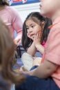 Listening During Storytime Royalty Free Stock Photo