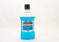 Listerine cool mint mouthwash isolated Royalty Free Stock Photo