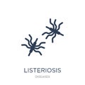 Listeriosis icon. Trendy flat vector Listeriosis icon on white b