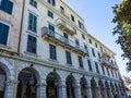 The Liston Arcade in the main town on the the Greek island of Corfu