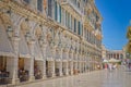 Liston promenade in Corfu town Greece