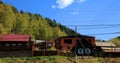 Listvianka settlement, Lake Baikal, Russia. Royalty Free Stock Photo