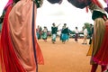 Lisu hill tribe traditional dancing in Thailand.