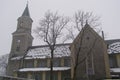 Liszki village in Krakow County, lesser Poland Voivodeship Neo-romanesque Church Royalty Free Stock Photo