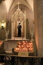 Lit candles in remembrance of a lost one, St Patrick's Cathedral, NYC, 2015