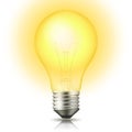 Lit Light Bulb