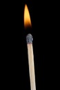 Lit Match Stick Royalty Free Stock Photo