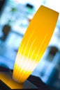 Lit yellow lamp Royalty Free Stock Photo