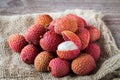 Litchi fruits Royalty Free Stock Photo