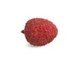 LITCHI OR LITCHEE litchi sinensis AGAINST WHITE BACKGROUND