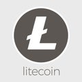 Litecoin LTC blockchain cripto currency vector logo