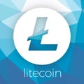 Litecoin LTC blockchain cripto currency vector logo
