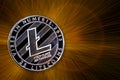 Litecoin is a modern way of exchange and this crypto currency Royalty Free Stock Photo