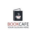 Literary cafe emblem