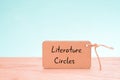 Literature circles are a student-centered approach to reading and discussing literature in small, collaborative groups. This