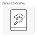 Literature line icon