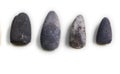 Lithic tools. Four stone chisels