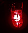 Red Alert Redalert Vapor Tight Fixture Red Light Old Fashion Vintage Antique Ancient Lamp Bulb Mood Ambience Atmosphere Stage