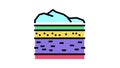 lithosphere ecosystem color icon animation