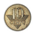 Lithuania 10 cents, 1997-2014