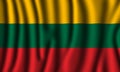 Lithuania flag in beautiful 3d illustration