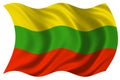 Lithuania flag isolated