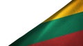 Lithuania flag right side with blank copy space