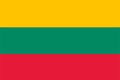 Lithuania flag vector.Illustration of Lithuania flag