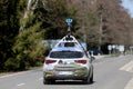 Lithuania, Google Street View vehicle driving through Neringa municipality. 21 03 2021