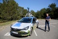 Lithuania, Google Street View vehicle driving through Neringa municipality. 21 03 2021