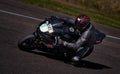 Lithuania, Kaunas 05-06-2021 closeup portrait of a biker front view Royalty Free Stock Photo