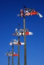 Lithuania Klaipeda colorful weather-vane Royalty Free Stock Photo