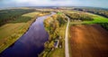 Lithuania landscape aerial