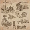 Lithuania. Pictures of Life. Vector pack.