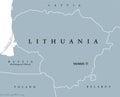 Lithuania political map