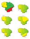Lithuania provinces maps